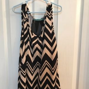 Black and Tan blouse tank top